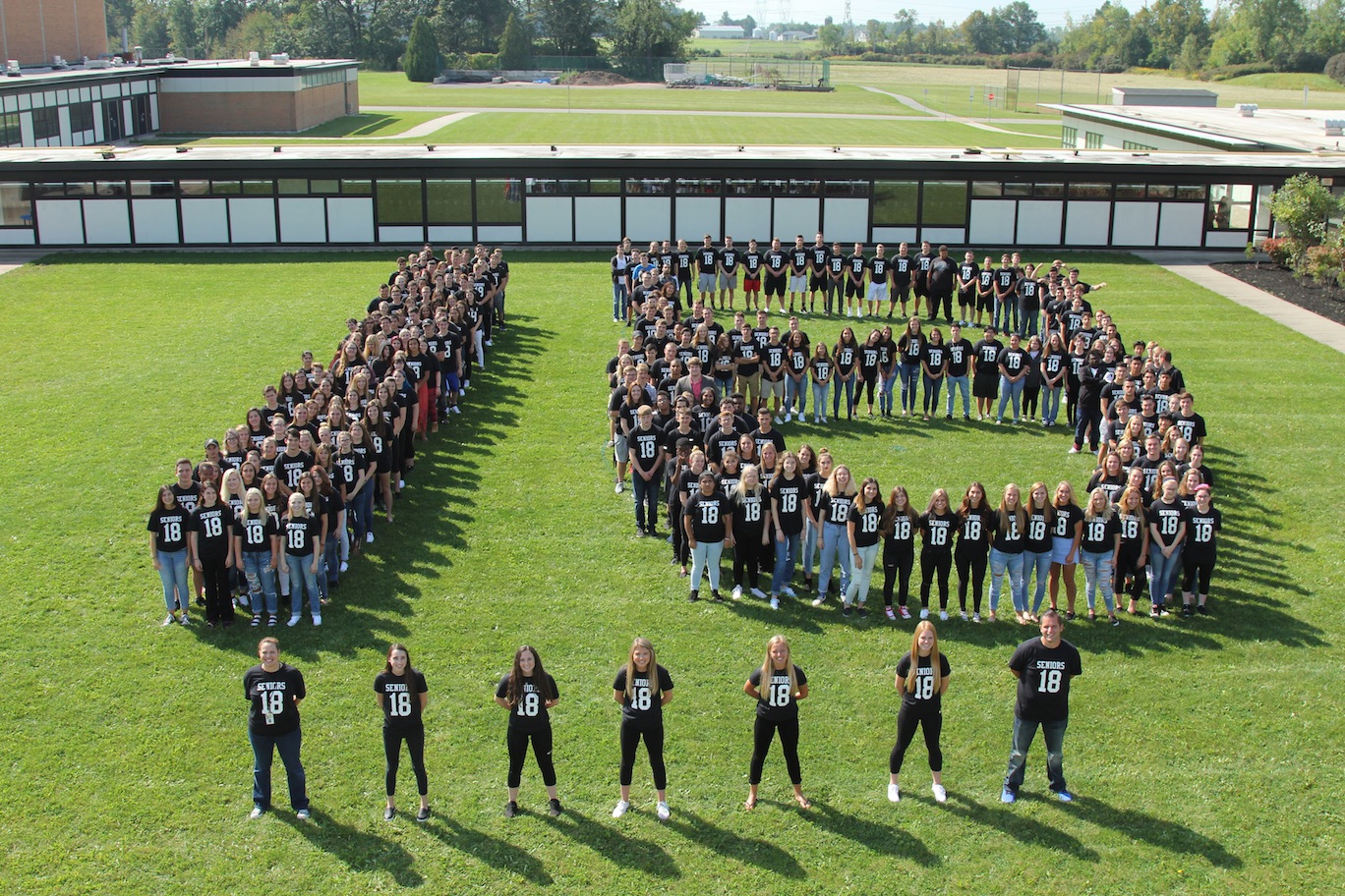 Niagara-Wheatfield High School's Class of 2018 group photo. 